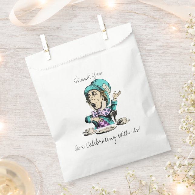 Vintage Alice in Wonderland Wedding Favour Bag (Clipped)