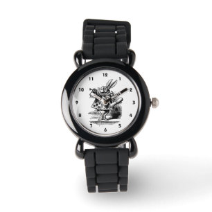 Vintage Alice in Wonderland White Rabbit as Herald Watch