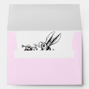 Vintage Alice in Wonderland White Rabbit Envelope