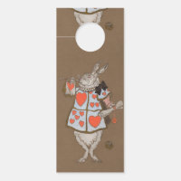 Vintage Alice in Wonderland White Rabbit Herald