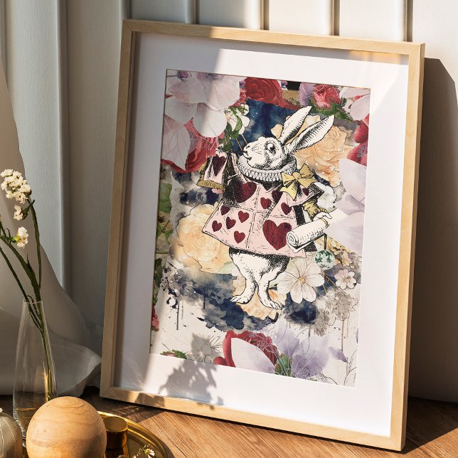 Vintage Alice in Wonderland White Rabbit Poster (Creator Uploaded)