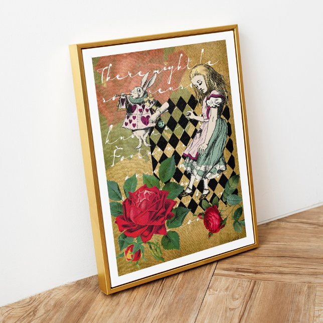 Vintage Alice in Wonderland White Rabbit Poster (Creator Uploaded)