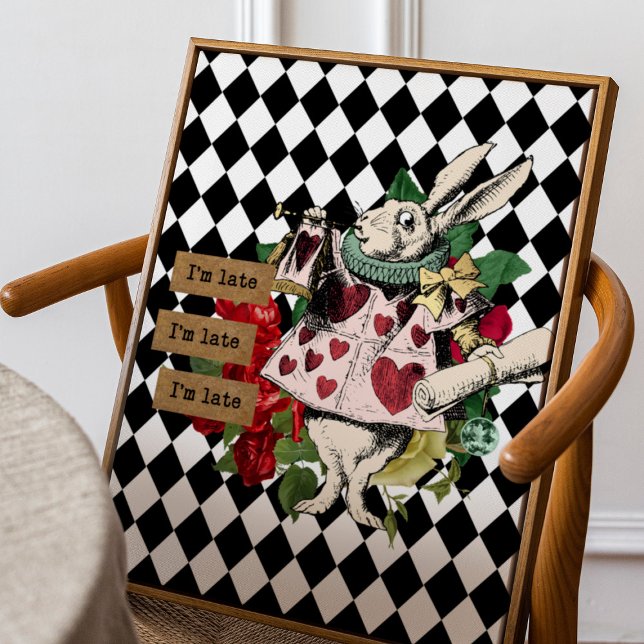 Vintage Alice in Wonderland White Rabbit Poster (Creator Uploaded)