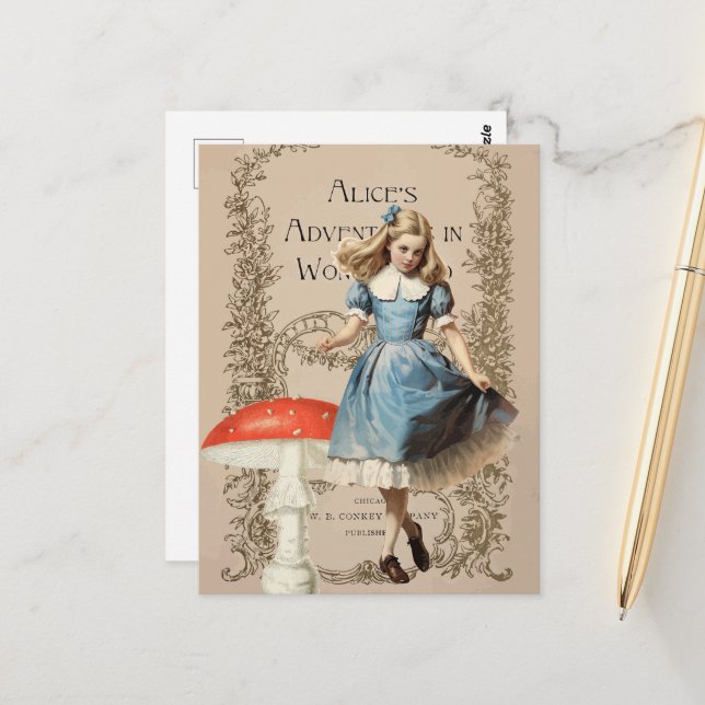 Vintage Alice Postcard (Front/Back In Situ)