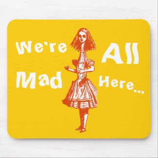 Vintage Alice Stretched in Wonderland Mouse Pad