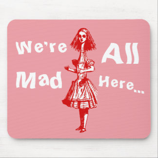 Vintage Alice Stretched in Wonderland Mouse Pad