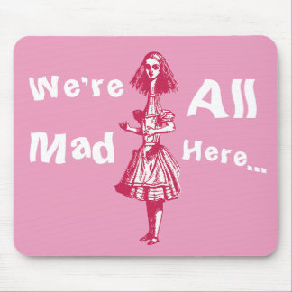Vintage Alice Stretched in Wonderland Mouse Pad