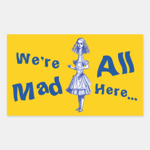 Vintage Alice Stretched in Wonderland Sticker