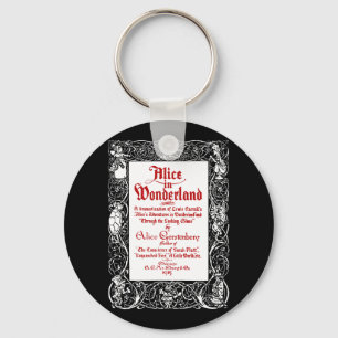 Vintage Alice Title Keychain