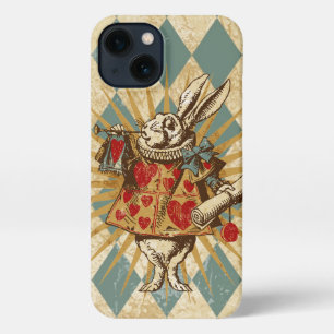 Vintage Alice White Rabbit iPhone 13 Case