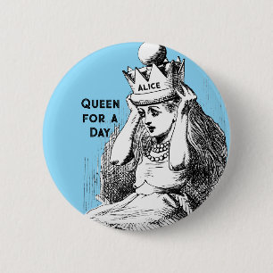 Vintage Alice with Crown 2 Inch Round Button