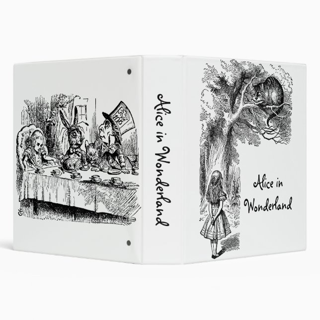 Vintage Alice's Adventures in Wonderland Binder (Background)
