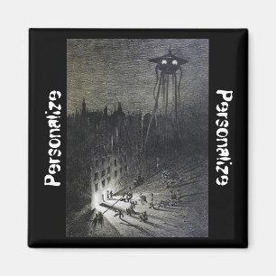 Vintage alien invasion magnet