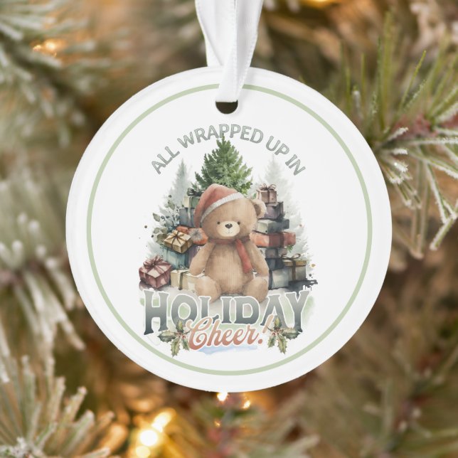 Vintage All Wrapped Up Holiday Ornament (Tree)