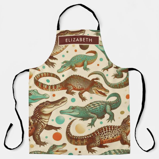 Vintage Alligator Seamlees Apron (Front)