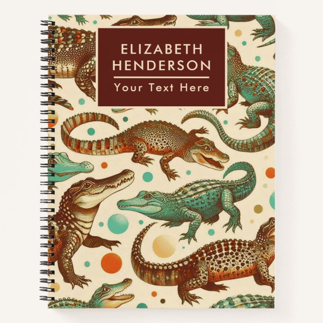 Vintage Alligator Seamlees Notebook (Front)