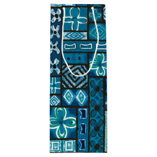 Vintage Aloha Gift Bag   Pua Blue