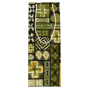 Vintage Aloha Gift Bag   Pua Green