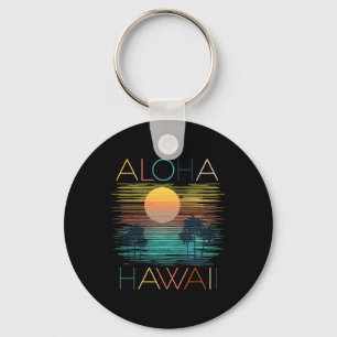 Vintage Aloha Hawaii Luau Hawaiian Vacation Costum Keychain