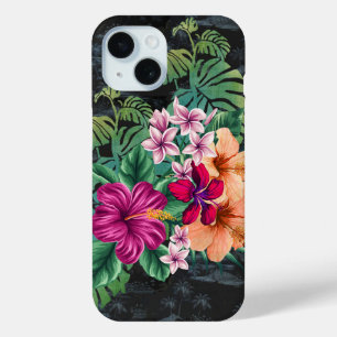 Vintage Aloha Shirt Print with Hibiscus Phone Case