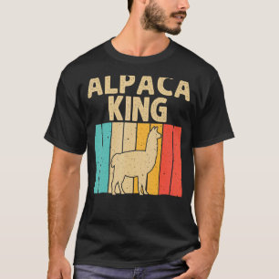 Vintage Alpaca For Men Grandpa Dad Llama Animal T-Shirt