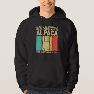 Vintage Alpaca For Men Women Kids Boys Girls Llama Hoodie