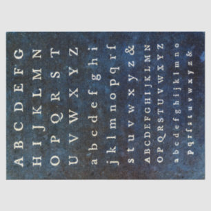 Vintage Alphabet Ephemera Decoupage Tissue Paper