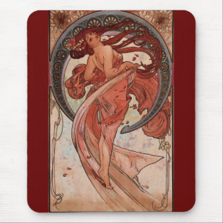 Vintage Alphones Mucha  Dance Mouse Pad