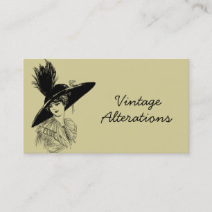 Vintage Alteration Seamstress Designer Business Card