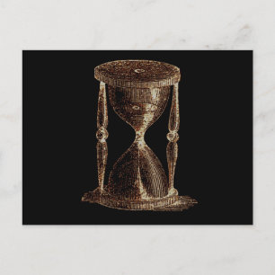 Vintage Altered Light Steampunk Alchemy Hourglass Postcard