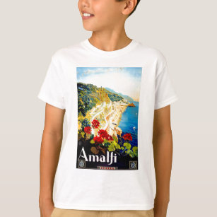 Vintage Amalfi Italy Europe Travel T-Shirt