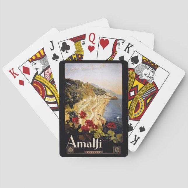 Vintage Amalfi Italy playing cards (Back)
