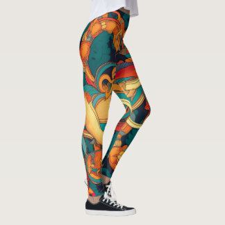 Vintage Amazon | Colourful Pattern Leggings