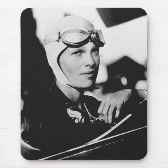 Vintage Amelia Earhart Photo Mouse Pad (Front)