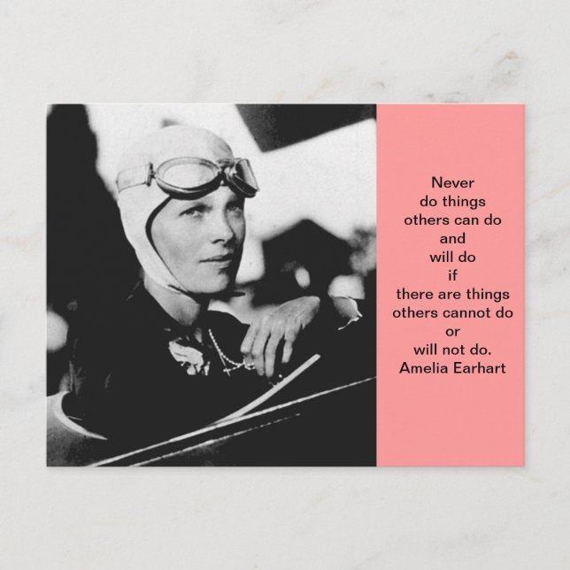 Vintage Amelia Earhart Photo Postcard (Front)