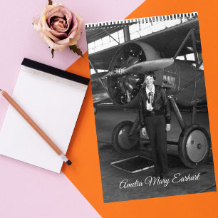 Vintage Amelia Earhart Pilot Photos Fun Aviation  Calendar