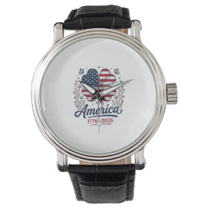 Vintage America 1776 2026 Patriotic Clover Shirt_1 Watch