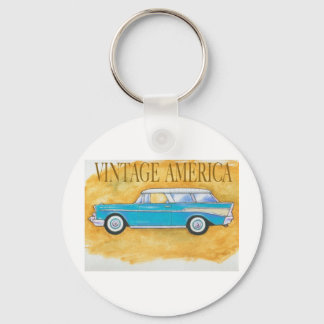 vintage america chevy keychain
