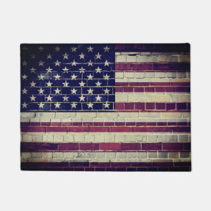 Vintage America flag Doormat