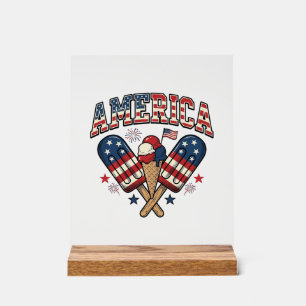 Vintage America Ice Cream Patriotic Shirt Design_1