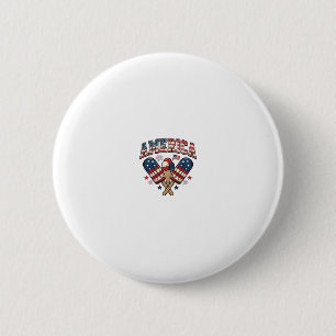 Vintage America Ice Cream Patriotic Shirt Design_1 2 Inch Round Button