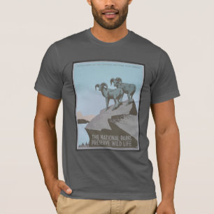 Vintage America National Parks Preserve Wildlife T-Shirt
