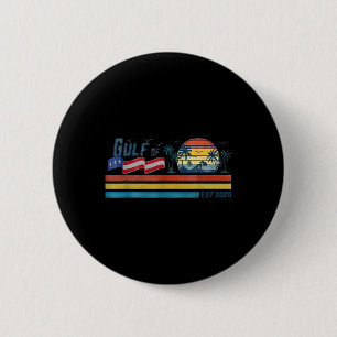 Vintage America Patriot Funny Gulf Est 2025 2 Inch Round Button