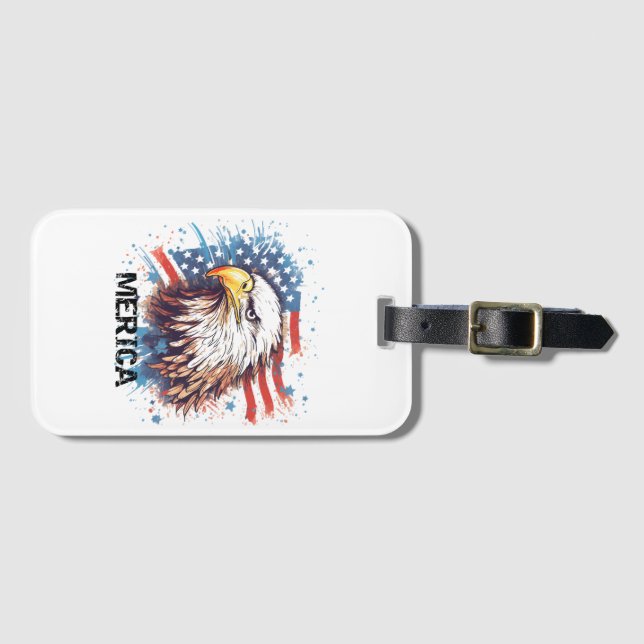 Vintage American Eagle  Luggage Tag (Front Horizontal)