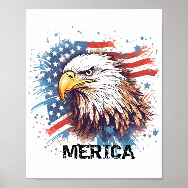 Vintage American Eagle  Poster (Front)
