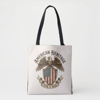 Vintage American Eagle Shield 2026 Semiquincentenn Tote Bag