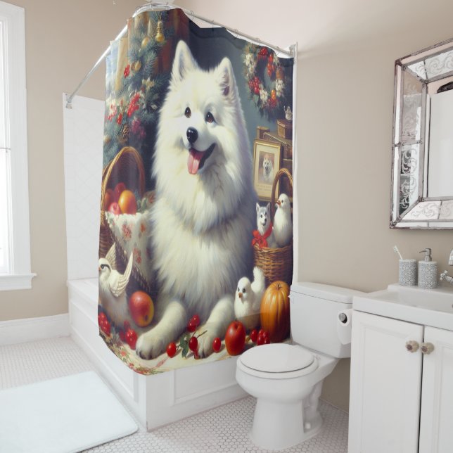 Vintage American Eskimo Painting (In Situ)