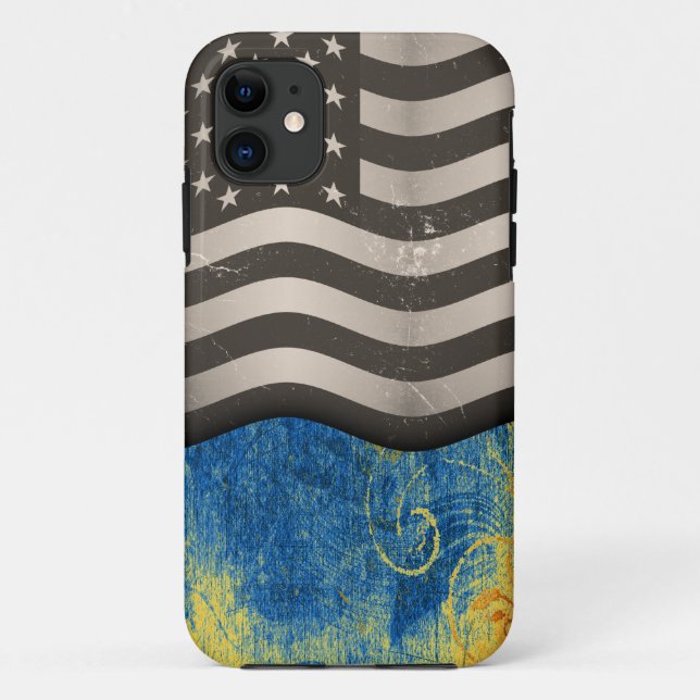 Vintage American Flag 05 Case-Mate iPhone Case (Back)