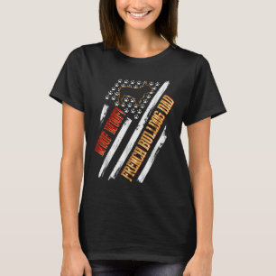 Vintage American Flag American Woof Woof French Bu T-Shirt