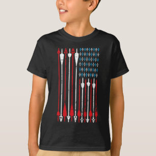 Vintage American Flag Archery Bow Hunting T-Shirt